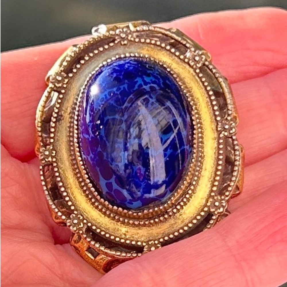 Vintage Original By Robert Lapis Brooch & Pendant